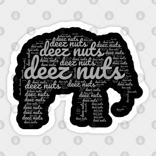deez nuts Sticker by FehuMarcinArt
